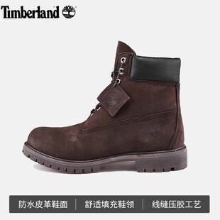 Timberland添柏岚男鞋马丁靴新款户外徒步高帮靴男士工装靴