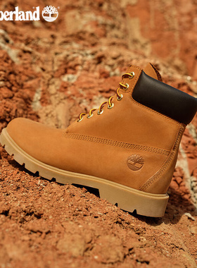 添柏岚官方高帮马丁靴大黄靴男鞋秋季户外防水踢不烂休闲靴18094