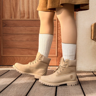 添柏岚马丁靴大黄靴女鞋户外徒步登山鞋踢不烂厚底高帮靴A2HR8