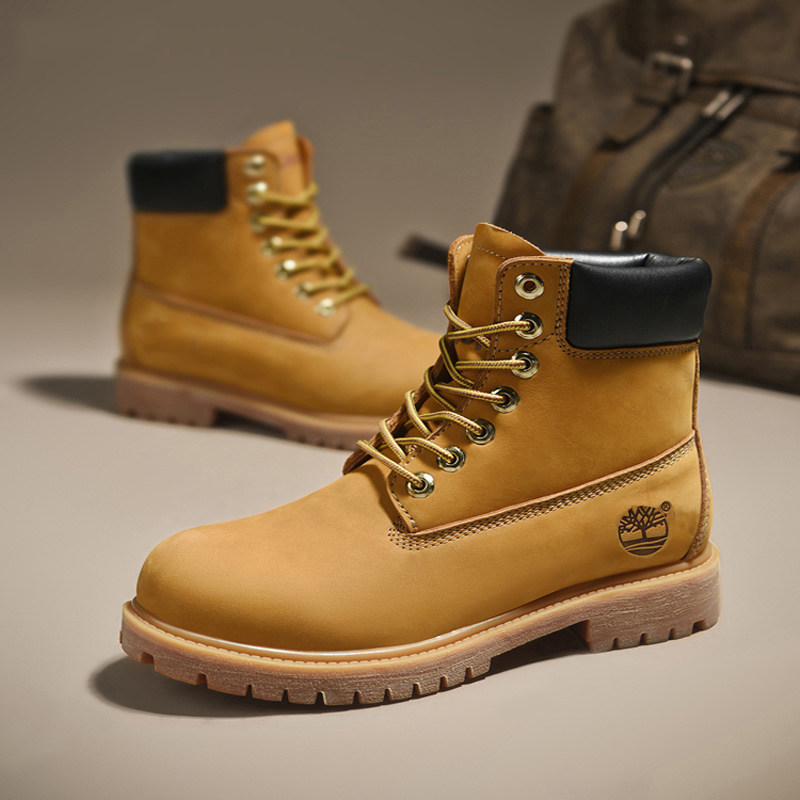 Timberland添柏岚官方踢不烂马丁靴男鞋新款户外高帮耐磨大黄靴男