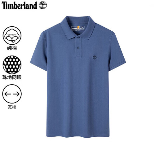 Timberland添柏岚纯棉POLO衫男夏季新款户外半袖男士运动短袖T恤