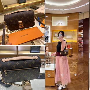 WEST老花小邮差包链条包mini手提包单肩包斜挎包 EAST 女包新款