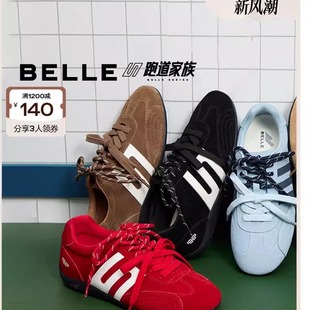 女25秋新休闲鞋 百丽张凌赫同款 跑道阿甘鞋 赛车鞋 E2L1DCM5 方程式