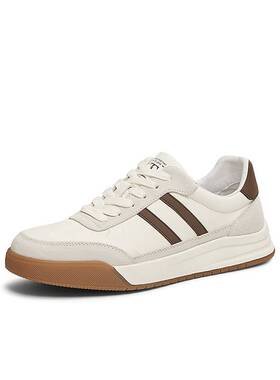 TATA他她休闲复古德训鞋男鞋商务板鞋小白鞋2025春季新款VLE01AM5