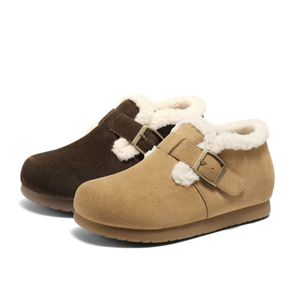 森达小太阳牛皮毛毛鞋女25冬新商场内保暖毛绒雪地短靴XUW01DD5,女鞋,毛毛鞋,淘宝优惠券,粉丝福利购,淘宝优惠卷