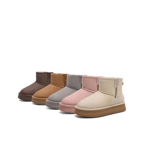 百丽小暖炉2代厚底加绒雪地靴女