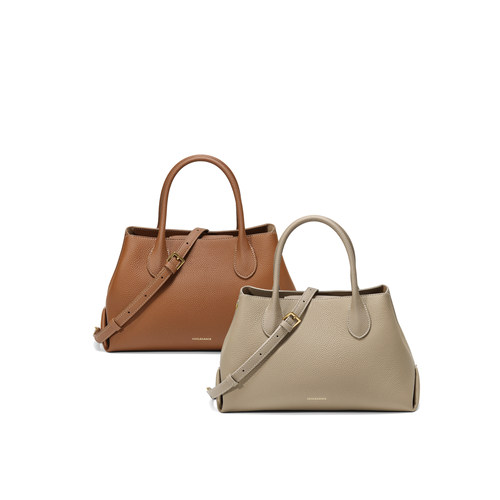 百丽包包女2025冬季新款高级质感通勤牛皮单肩斜挎手提包2063ADX5