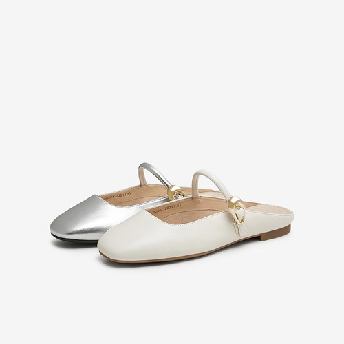 TATA他她包头平底穆勒鞋女夏季