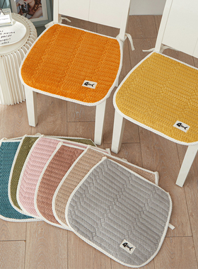 秋冬毛绒椅子坐垫保暖马蹄形椅垫屁股垫家用客厅防滑凳子垫座垫