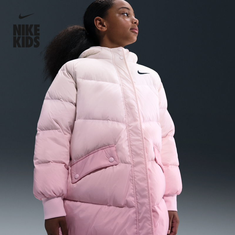 耐克大童轻便柔软羽绒服外套冬季男女童图案加绒保暖NIKE IR0029