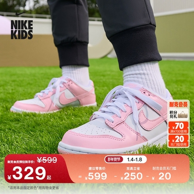 Nike耐克Dunk低帮大童运动鞋板鞋