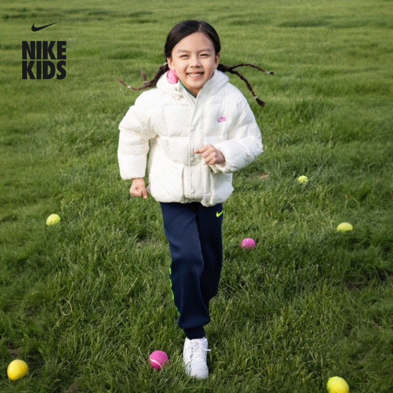 耐克幼童轻巧绗缝羽绒服夹克冬季男童大口袋保暖外套NIKE IQ9995