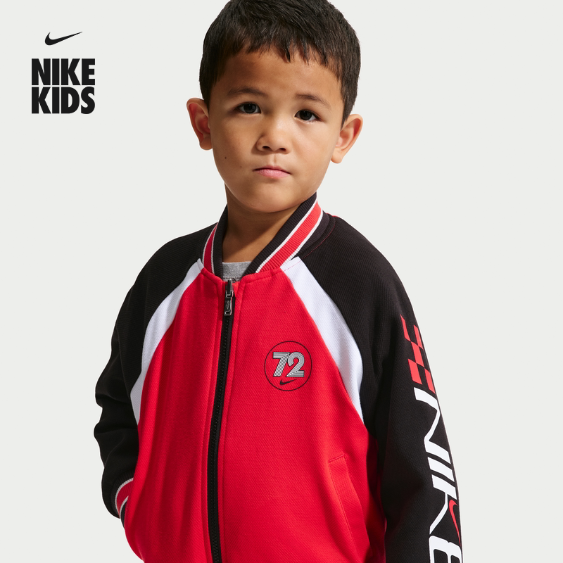 耐克幼童双面穿夹克春季新款男童梭织休闲舒适外套NIKE IR8102