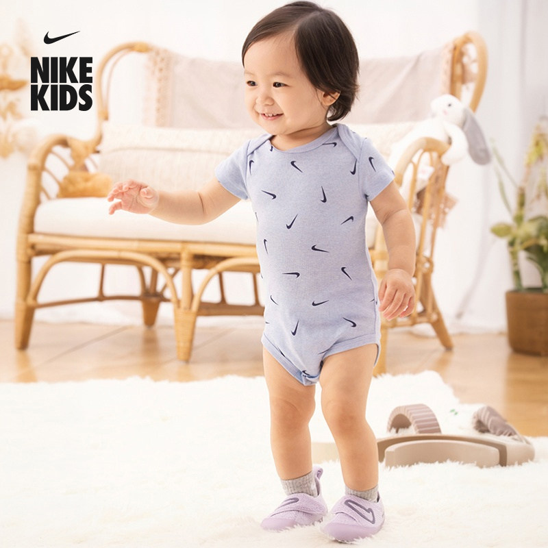 耐克婴童短袖连体衣(3件)夏季男女童哈衣NIKE ESSENTIALS HM4612