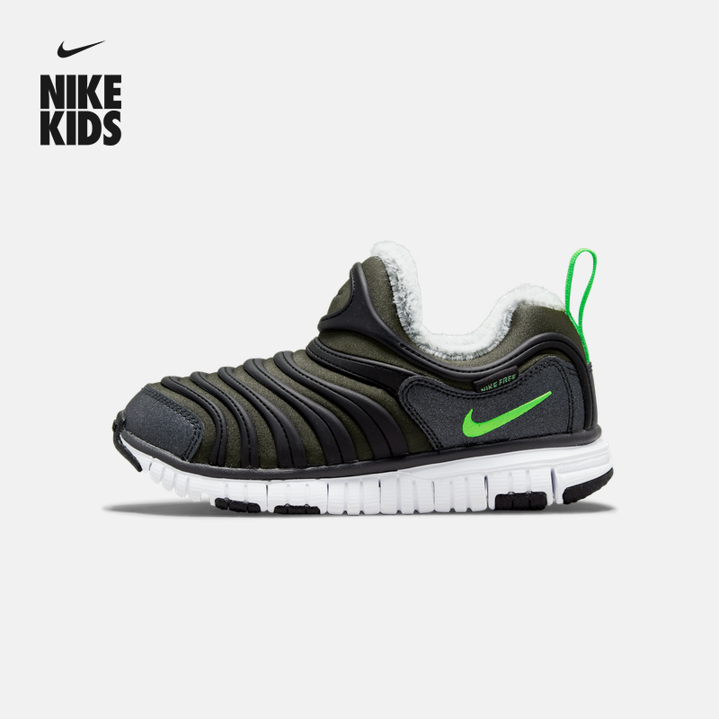 耐克毛毛虫幼童透气轻便运动鞋冬季男女童低帮易穿脱NIKE DO5887
