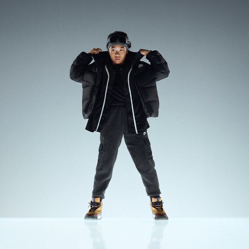 耐克大童仿羊羔绒工装长裤冬新款男女童NIKE CLUB FLEECE HV0386