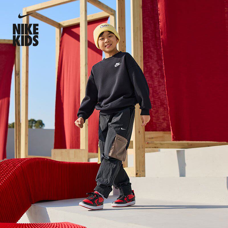 耐克大童超宽松运动衫春季男女童加绒NIKE CLUB FLEECE FD2923