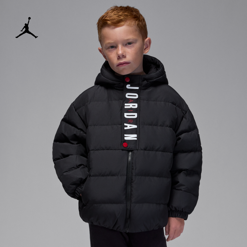 耐克乔丹幼童保暖羽绒服夹克冬新款男童三防防泼水JORDAN IR0017