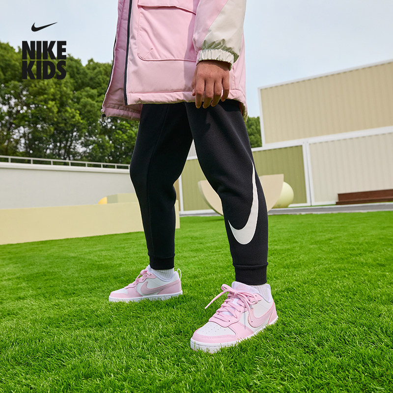 耐克大童加绒长裤冬季新款男女童轻便NIKE CLUB FLEECE IO0097