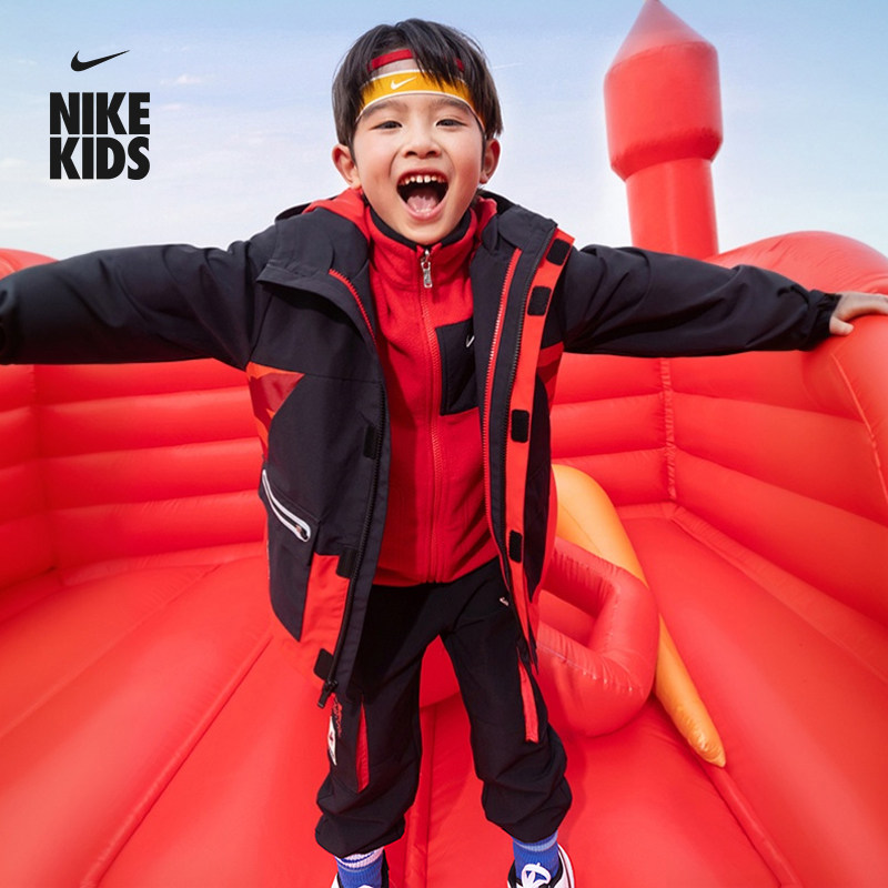 耐克马年限定脱缰系列新年幼童户外三合一夹克男女童NIKE IV4755