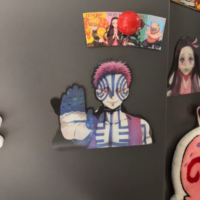 鬼灭之刃3D渐变幻术贴纸