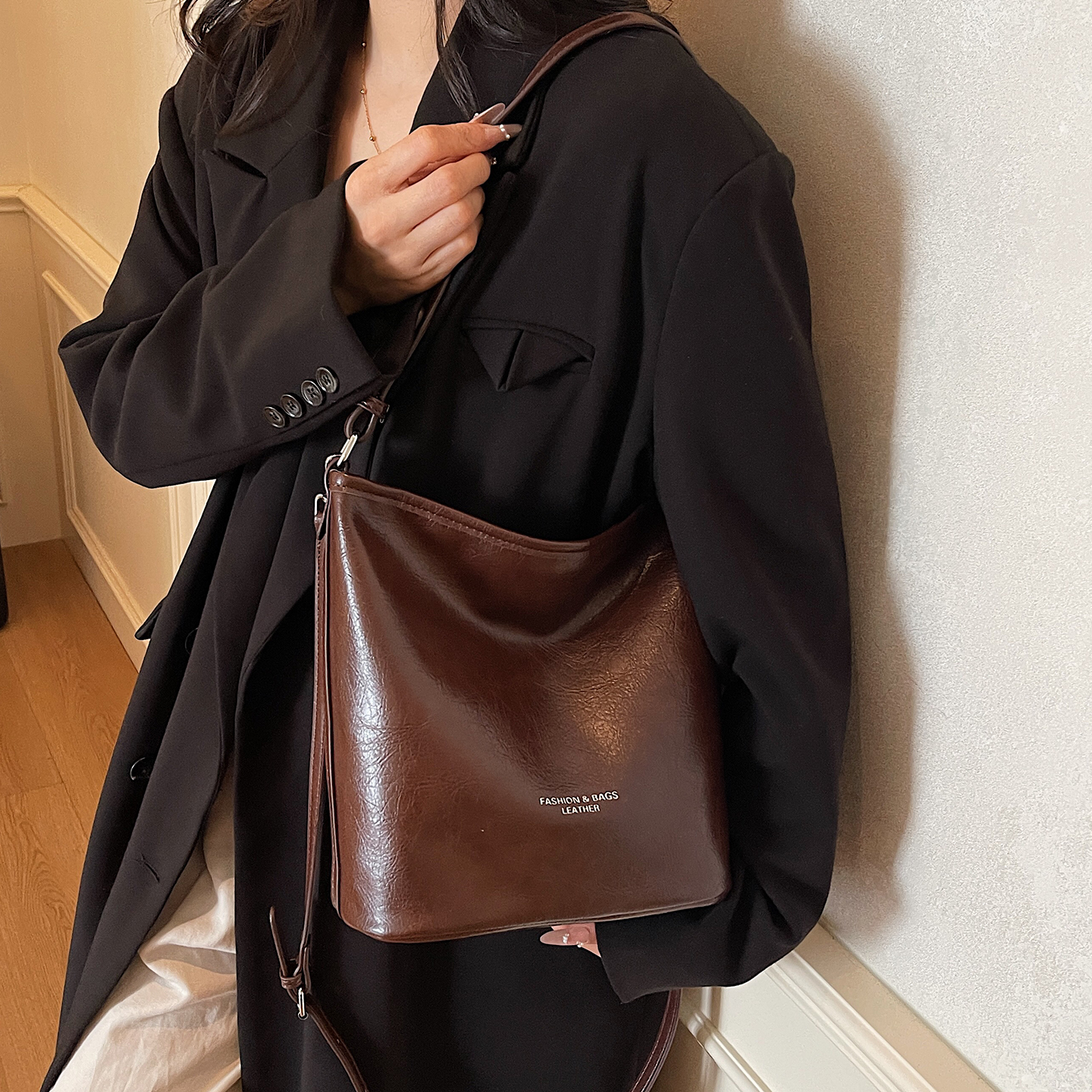 复古大容量腋下包女式2025新款