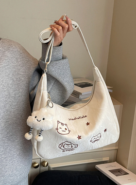夏季大容量包包女士2026新款时尚百搭单肩斜挎包高级感通勤托特包