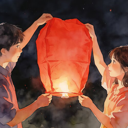 孔明灯许愿灯2026新款加厚安全型跨年过年天灯高级阻燃新年网红款