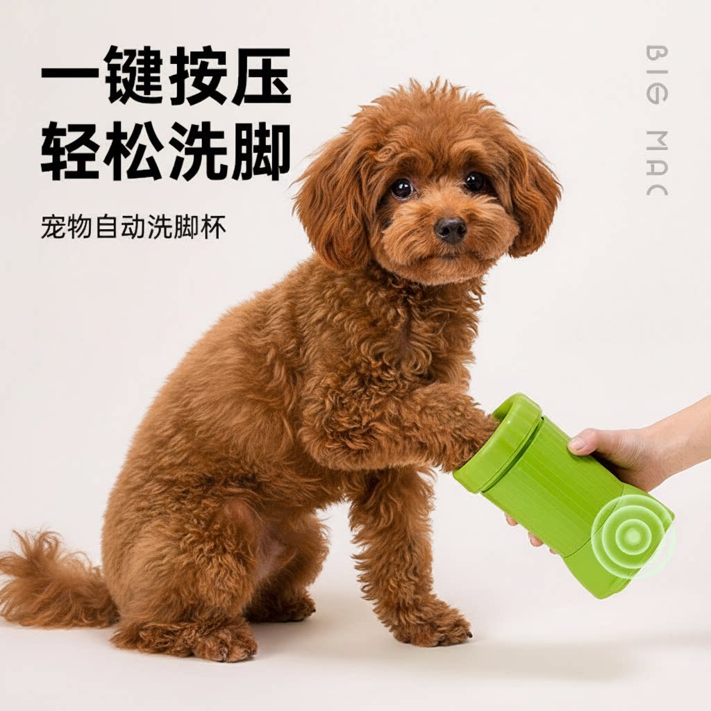 宠物自动洗脚杯清洁神器