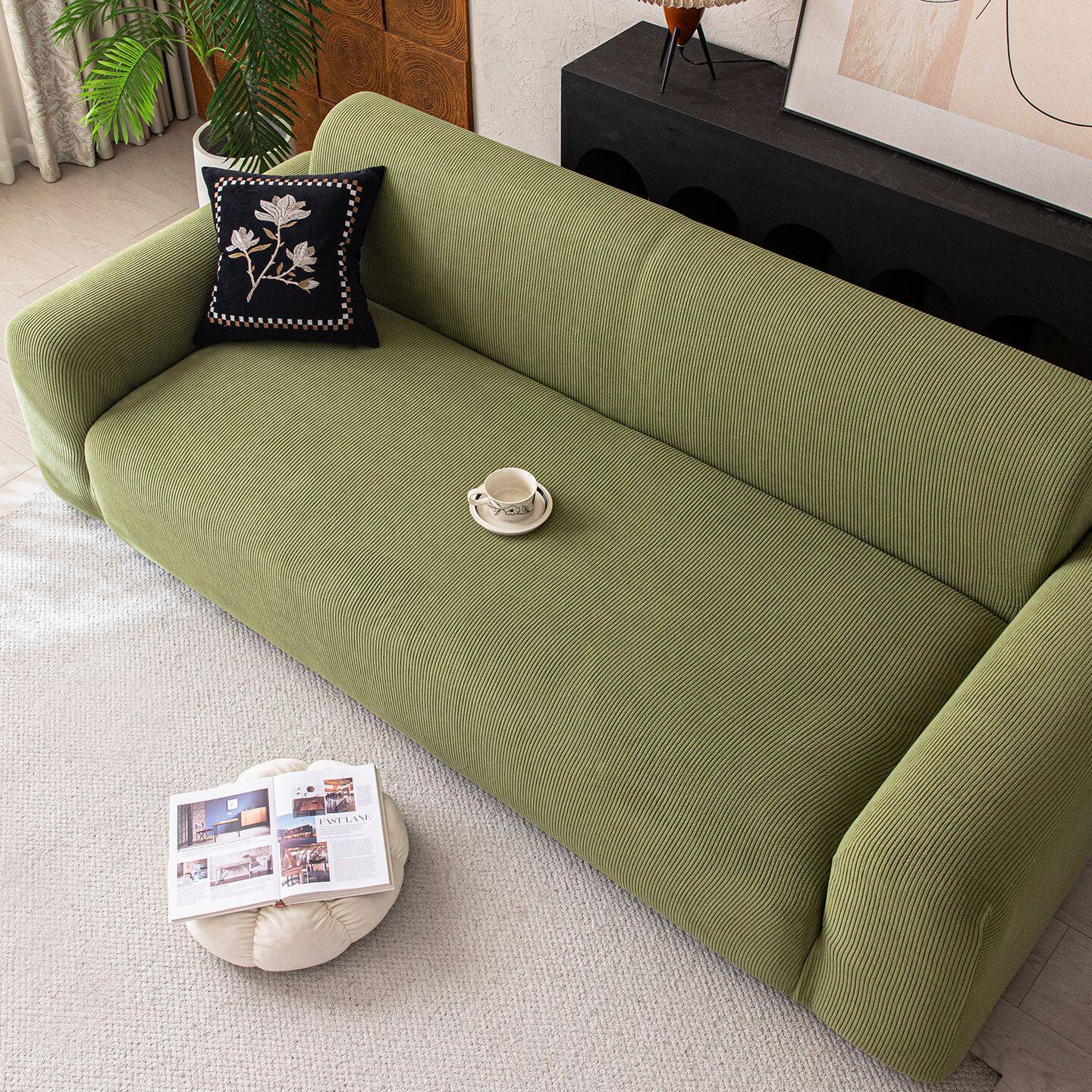 简约风摇粒绒沙发套罩2026新款弹力四季通用款全包万能套