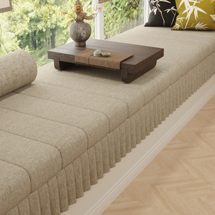 可拆洗飘窗垫2026新款防滑加厚现代风裙摆窗台垫阳台定做