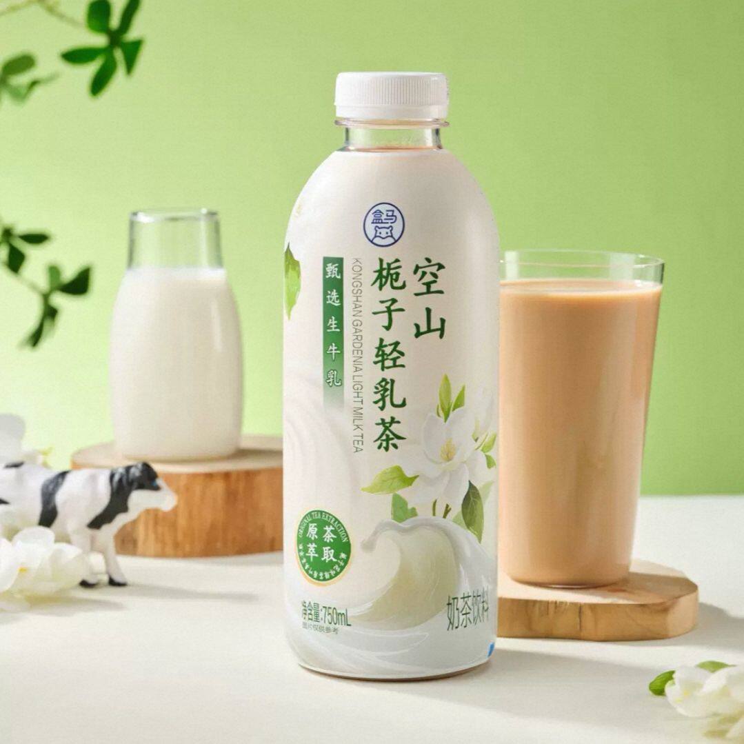 盒马代购空山栀子轻乳茶牛乳茶750ML奶茶即饮饮品办公室休闲茶饮