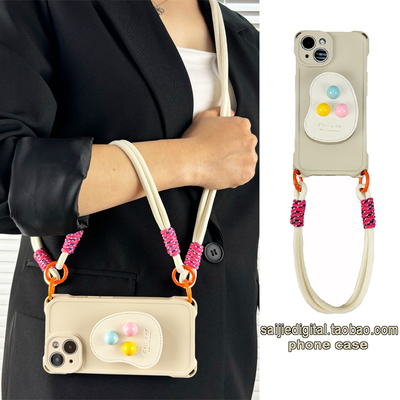 【新款】适用苹果支架挂绳手机壳