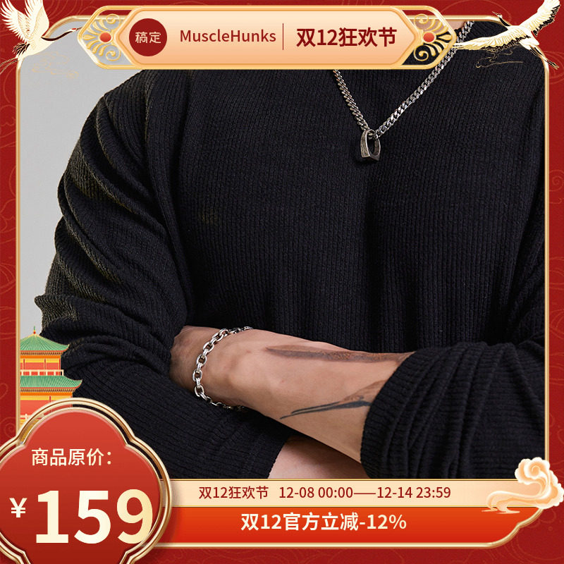 肌肉狗舒适亲肤潮牌新品长袖T恤