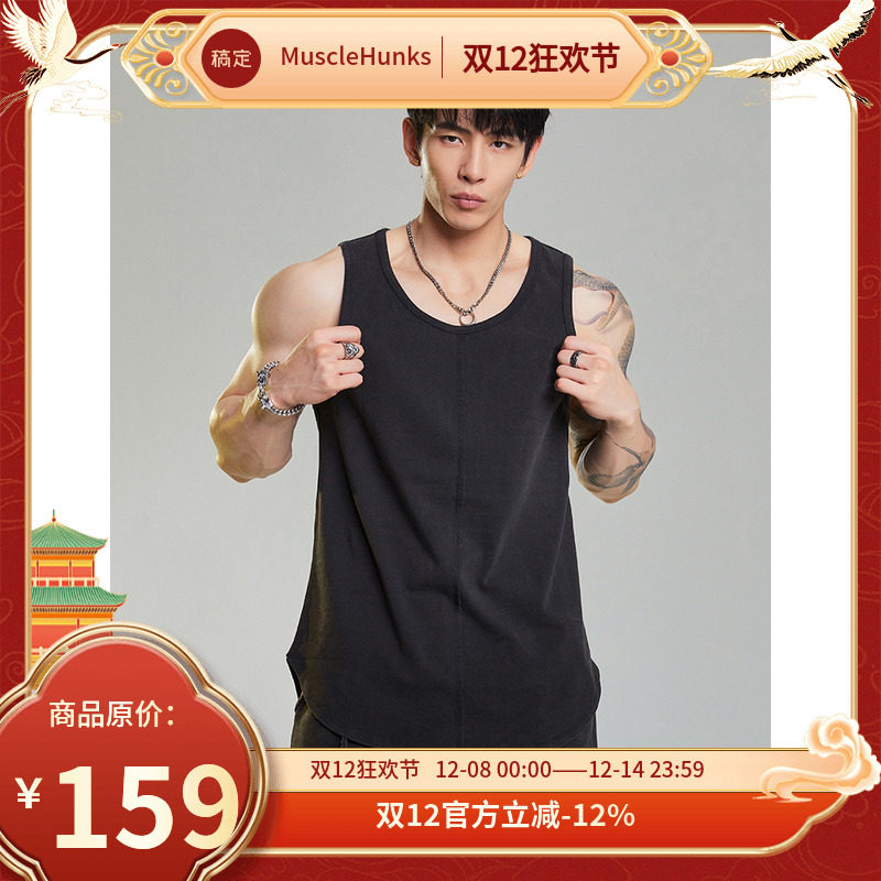 肌肉狗舒适透气潮牌新品运动背心