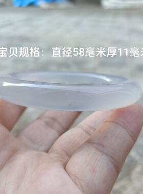巴西纯天然淡紫罗兰玛瑙手镯复古圆条水润原石女手环时尚礼355