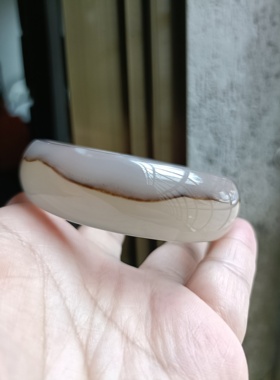 特价天然巴西玛瑙手镯/经典宽条/缠丝纹理/原石无烧女礼184