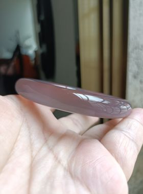 天然帝王紫玛瑙手镯/经典复古圆条送礼佳品时尚百搭女原石无烧204