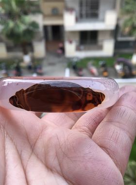 纯天然象形冰透原石玉髓玛瑙手镯