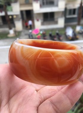 一物一拍巴西超宽加厚正品天然红俏玛瑙手镯圆滑女礼厦门批359