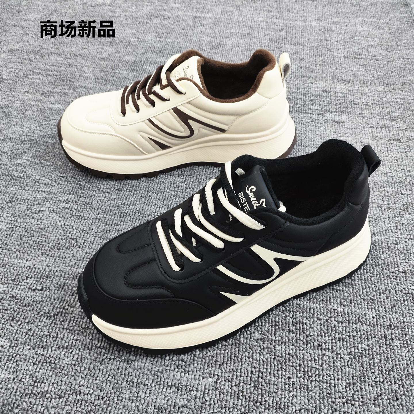 超轻厚底休闲运动鞋软底旅游鞋女