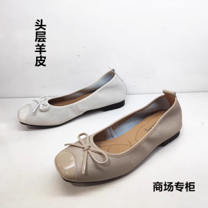软底真皮女鞋时尚圆头浅口单鞋