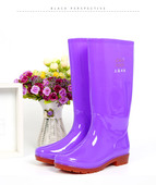 双钱女式 胶靴防滑耐磨胶鞋 中高筒雨靴加棉雨鞋 防水鞋 水靴 套鞋 正品