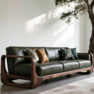 黑胡桃实木沙发榫卯结构 宋式