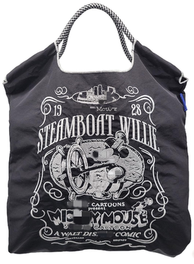 吾身绣品美国老鼠日本ballchain刺绣尼龙布袋环保袋包