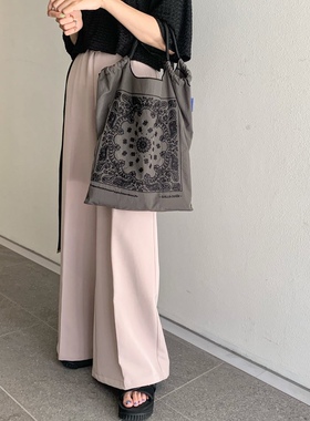 吾身绣品 腰果花日本小众定制刺绣ballchain环保布袋刺绣尼龙布袋