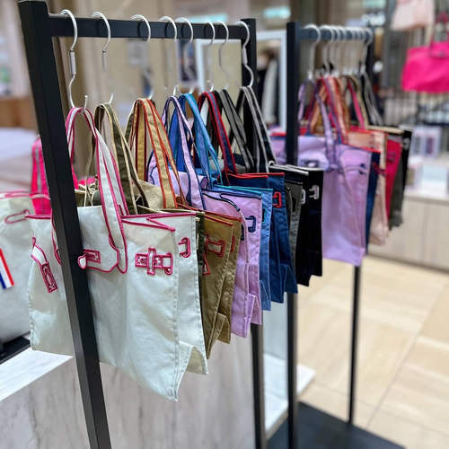 吾身绣品日本lacousette购物袋帆布袋托特包布包la cousette包