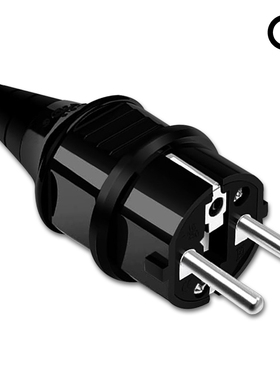 欧标德标电源插头16A250V法式欧式二圆欧规接线插头带CE认证接头