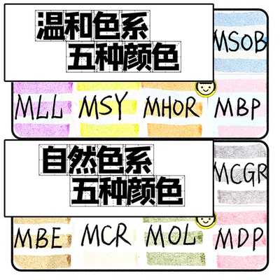 日本进口斑马淡彩荧光笔wkt7