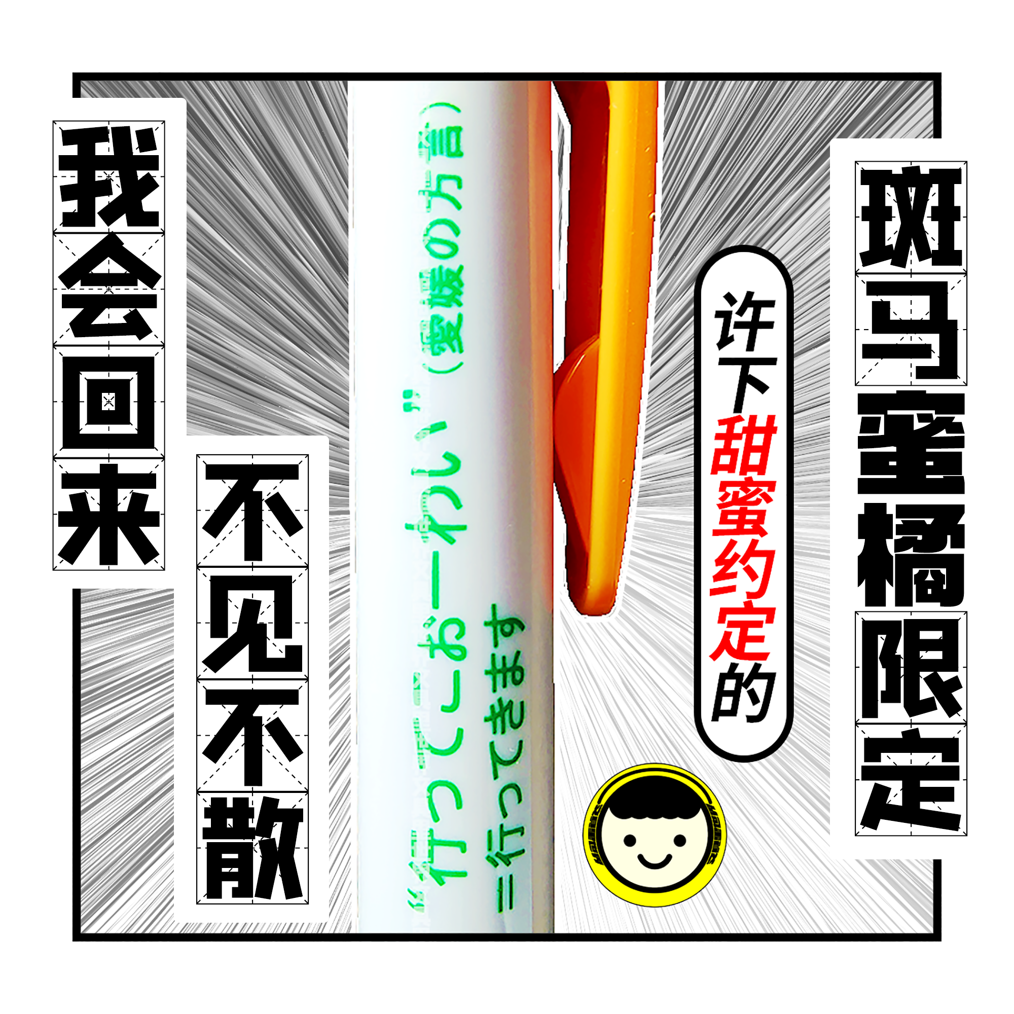 许下甜蜜约定的斑马限定中性笔